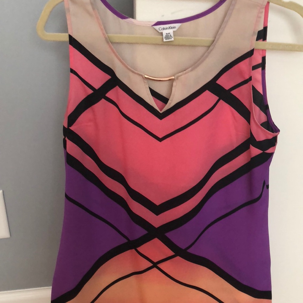 Gorgeous Calvin Klein multi colored shell